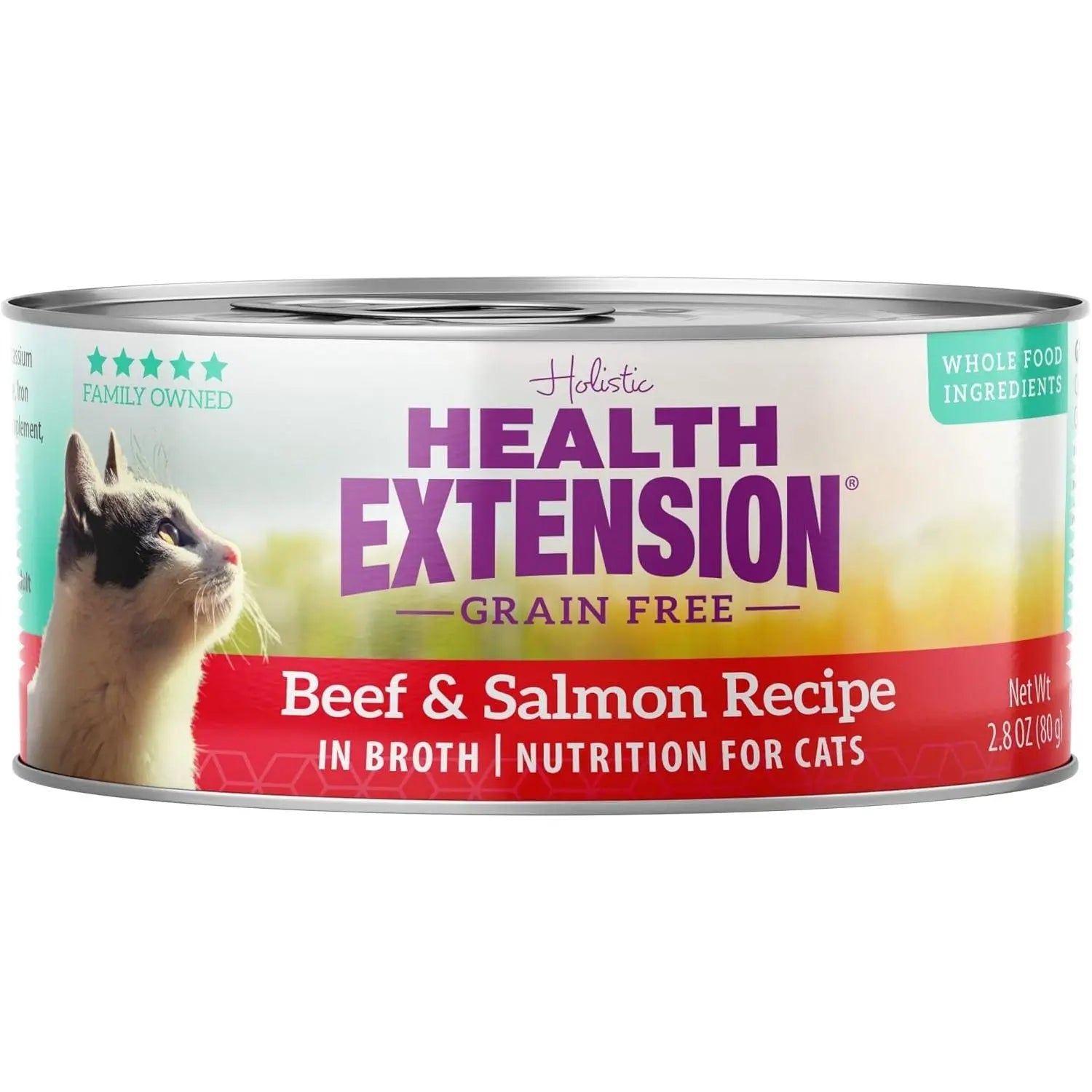 Health Extension 24-Pack 2.8 oz Grain-Free Wet Cat Food with Beef & Salmon
