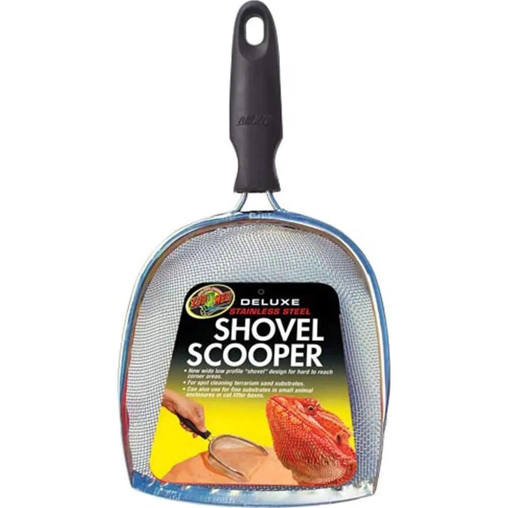 Zoo Med Premium Stainless Steel Shovel Scooper for Spot Cleaning
