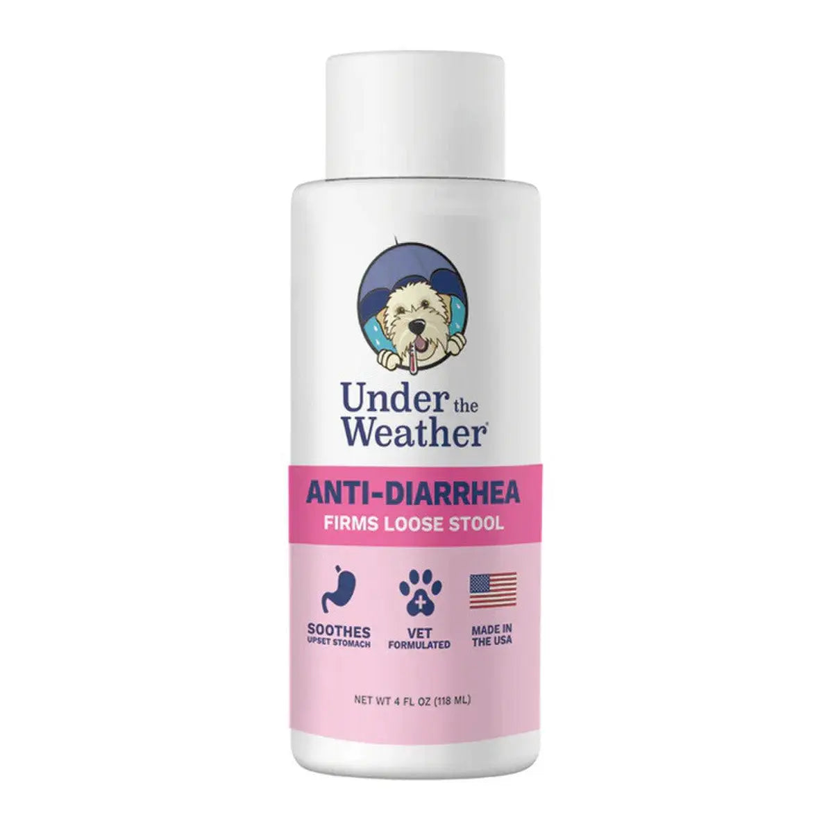 4oz Under the Weather Vet-Formulated Anti-Diarrhea Liquid for Dogs