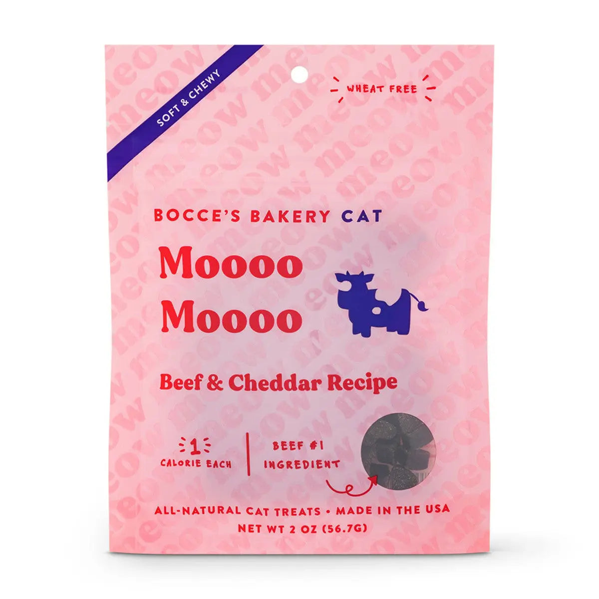 Bocce's Bakery Soft & Chewy Cat Treats in Adorable Heart Shapes, 2-Ounce Package