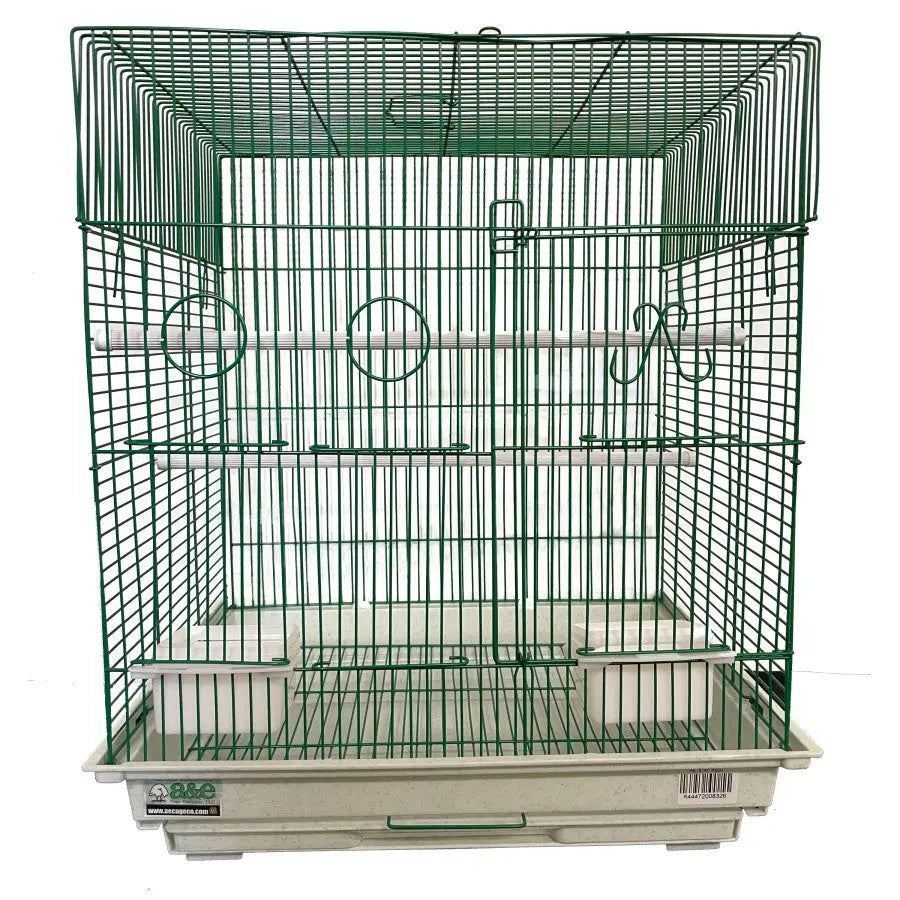 A & E Colorful Light Wire Flat - Top Cage Set (18In X 18In, Green/Red/Blue/Yellow)