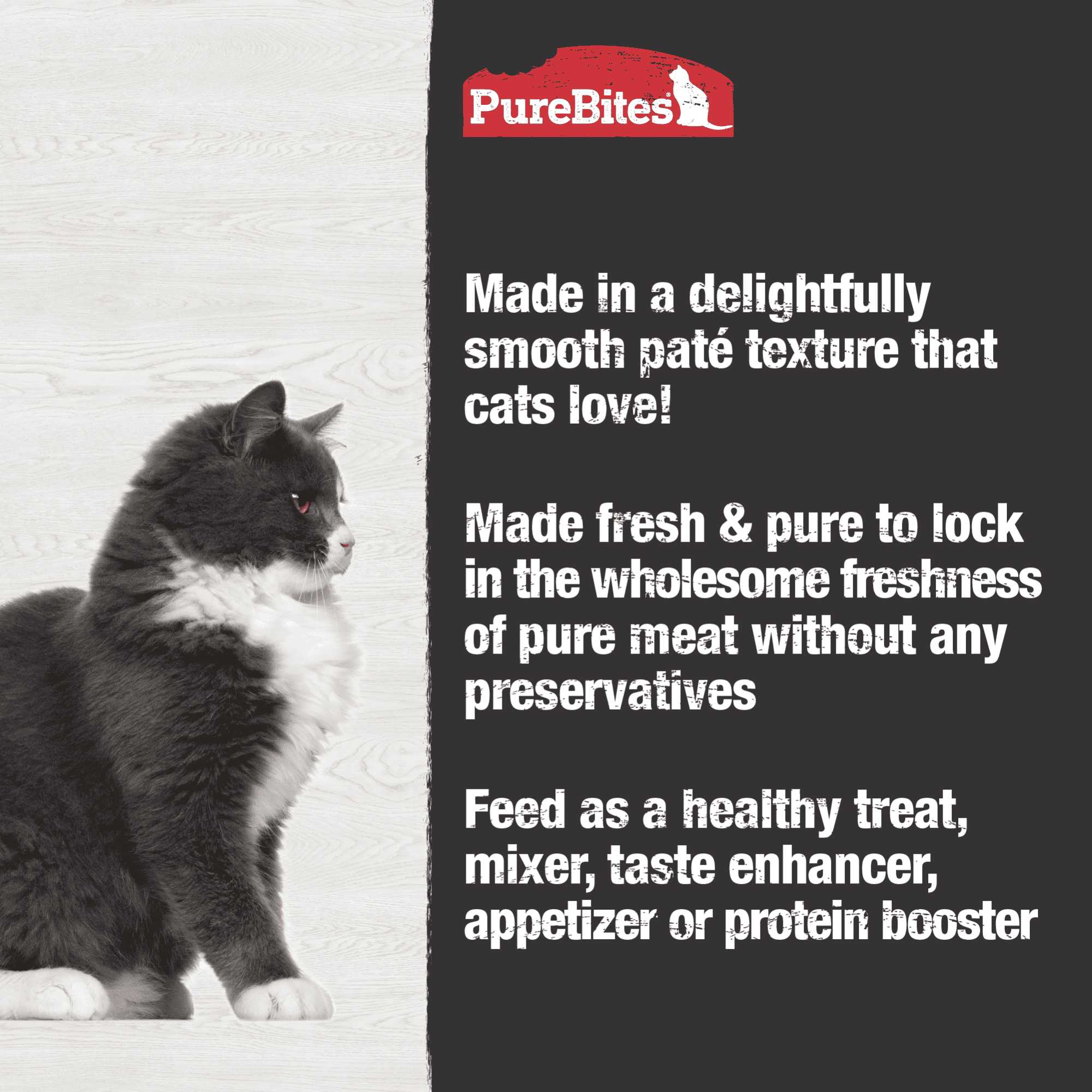 PureBites 100% Chicken Pure Protein Pate-style Cat Food - Pack of 12 Cans, Each 2.5 oz