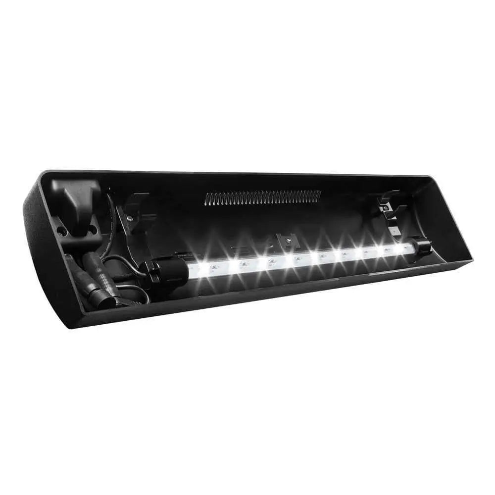 Aqueon Black Low-Profile LED Strip Light Fixture with Moon Glow
