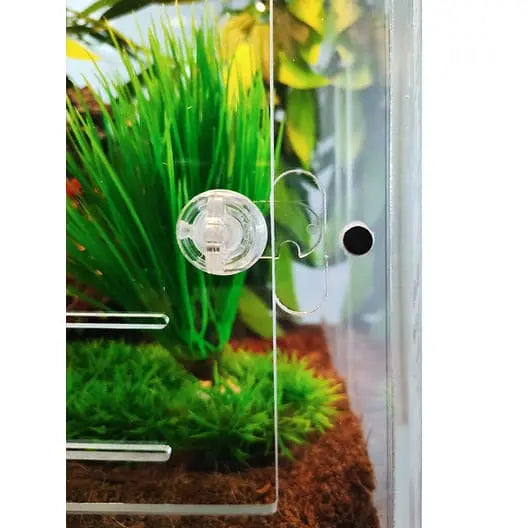 Transparent Acrylic Front-Opening Terrarium Cage for Gecko Reptile Breeding