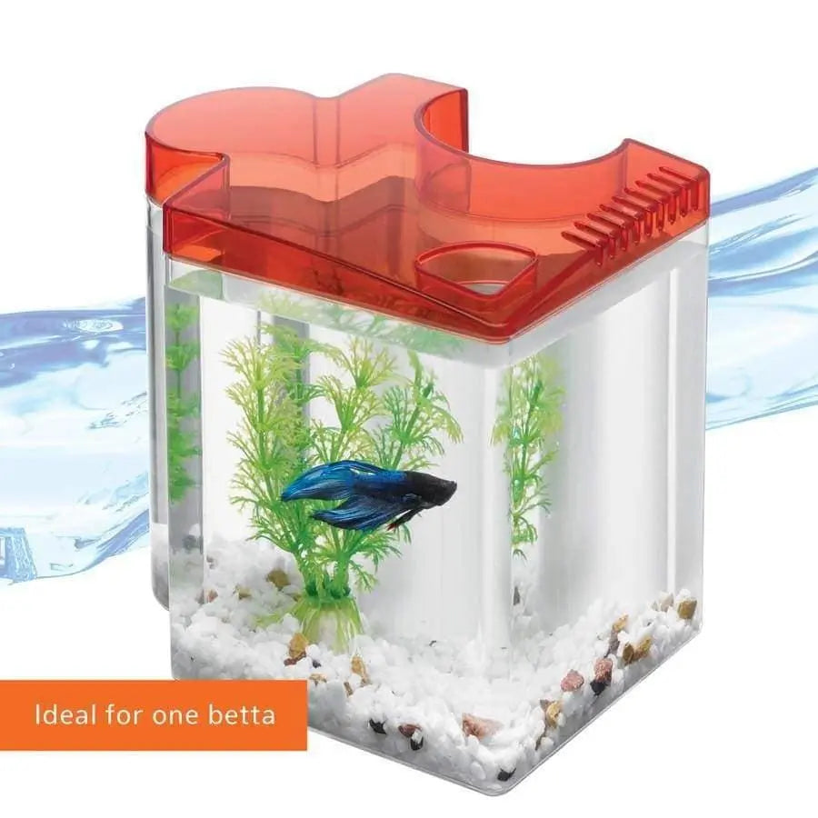 Aqueon Acrylic Betta Puzzle Aquarium Kits for Single Betta Fish