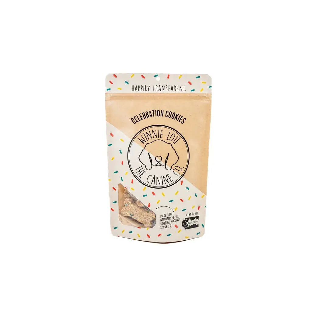 Winnie Lou 5 oz Organic Celebration Dog Treat Cookies for Special Occasions