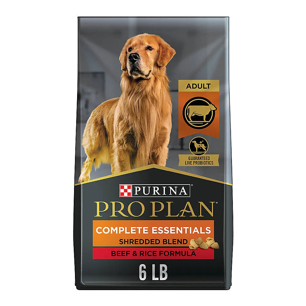 Pro Plan Complete Essentials Shredded Blend Dog Food with Beef and Rice