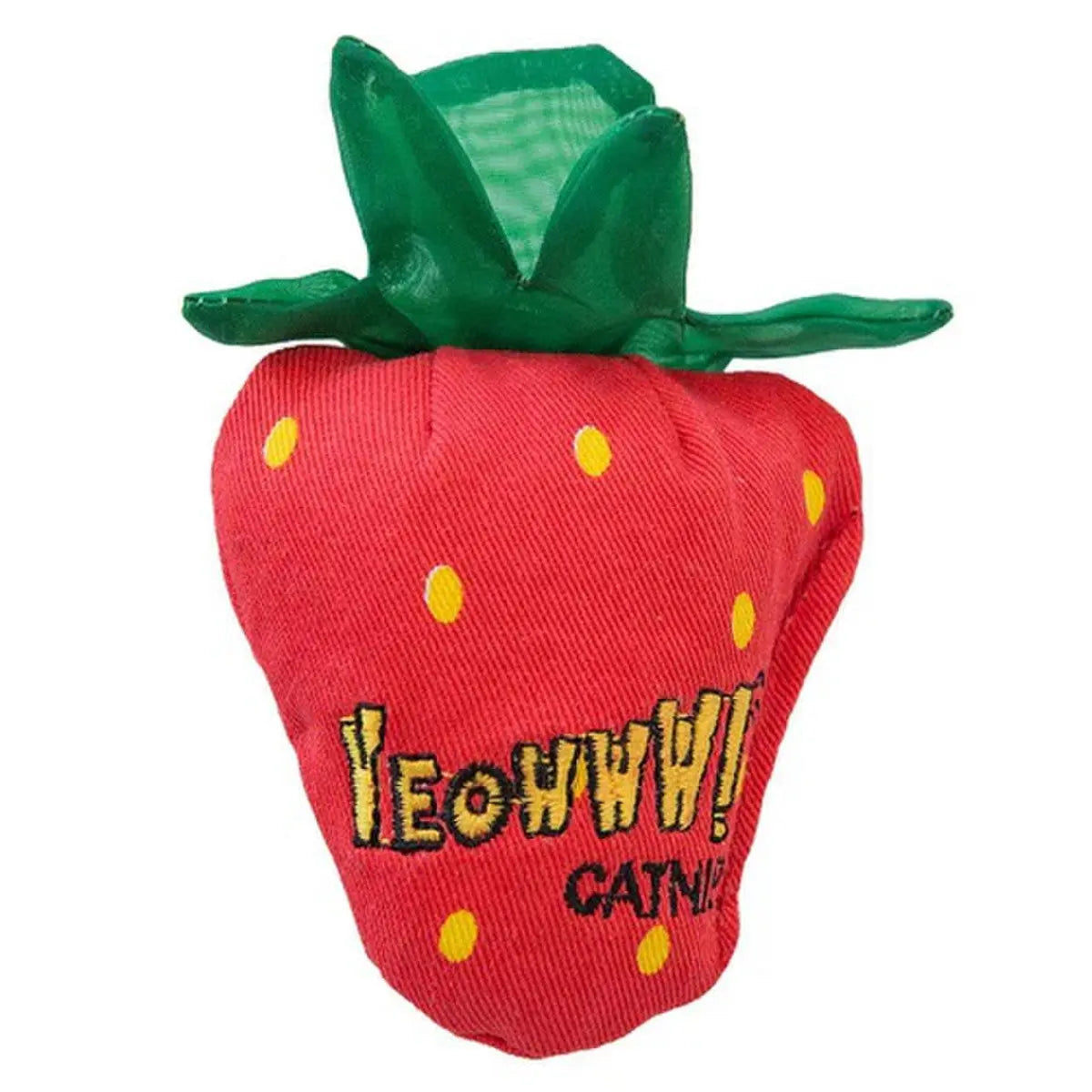 Yeowww! Organic Catnip-Stuffed Strawberry Cat Toys - Multiple Flavors Available