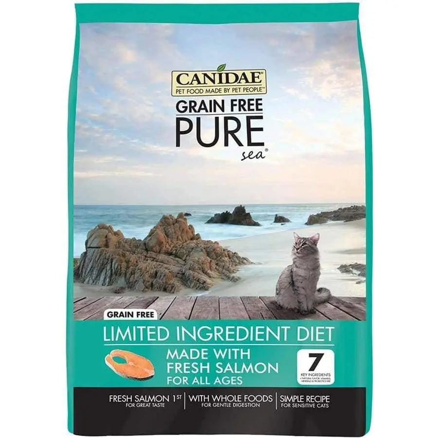 CANIDAE PURE Limited Ingredient Dry Cat Food Formula with Salmon for Sensitive Felines