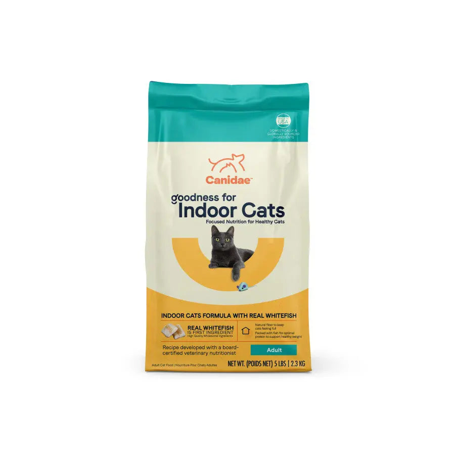 CANIDAE Premium Dry Cat Food Formula with Real Whitefish for Indoor Felines