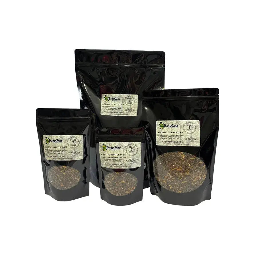 TropicZone Stage-3 Aquatic Juvenile Turtle Diet with Dual-Pellet Formula
