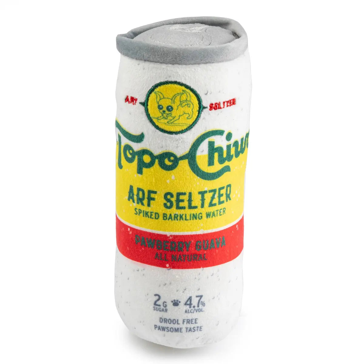 Haute Diggity Dog's Adorable Topo Chiwawa - Inspired Seltzer Can - Shaped Plush Toy for Dogs