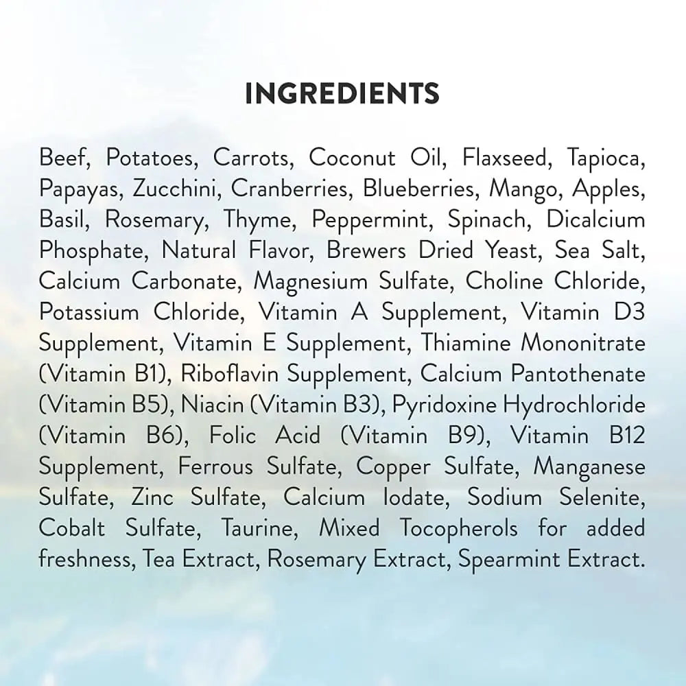Addiction 2 lb Grain - Free Raw - Style Dog Food with Steakhouse Beef & Zucchini for Skin & Digestive Health