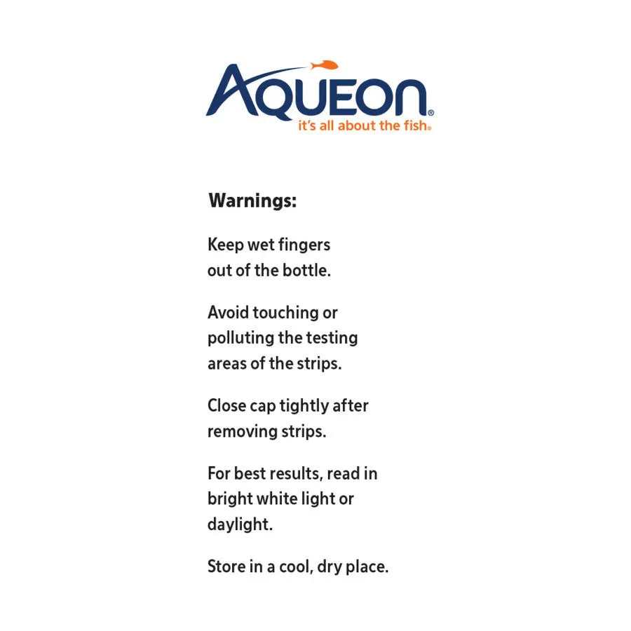 Aqueon Aquarium Ammonia Test Strips - Pack of 50 Strips for Comprehensive Aquarium Water Testing
