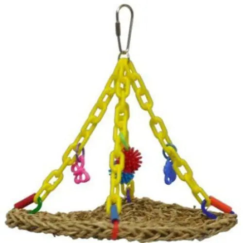 AE Cage Company Small Bird Entertainment Set - Happy Beaks Hanging Vine Mat Toy