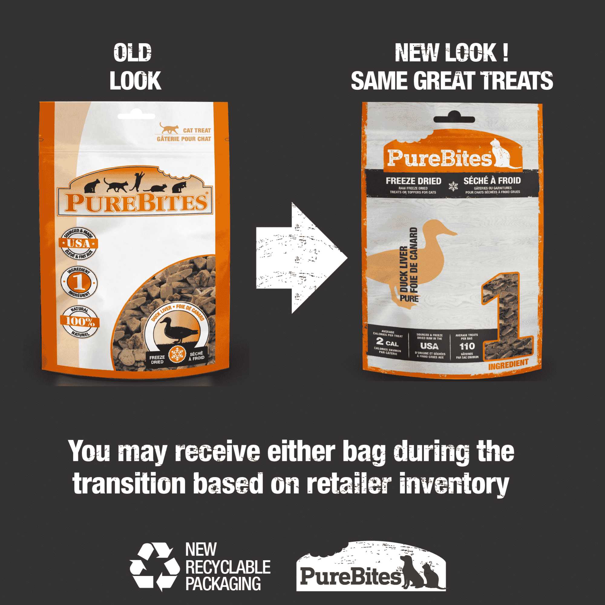 High - Quality PureBites Freeze - Dried Cat Treats Made from 100% Pure Duck Liver, 1.05 oz
