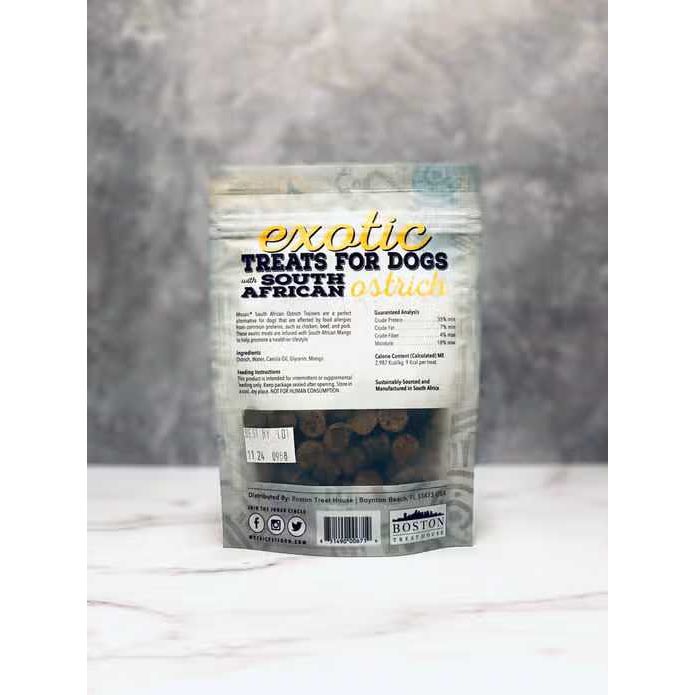 South African Mango - Infused Ostrich Bites: Premium Dog Treats