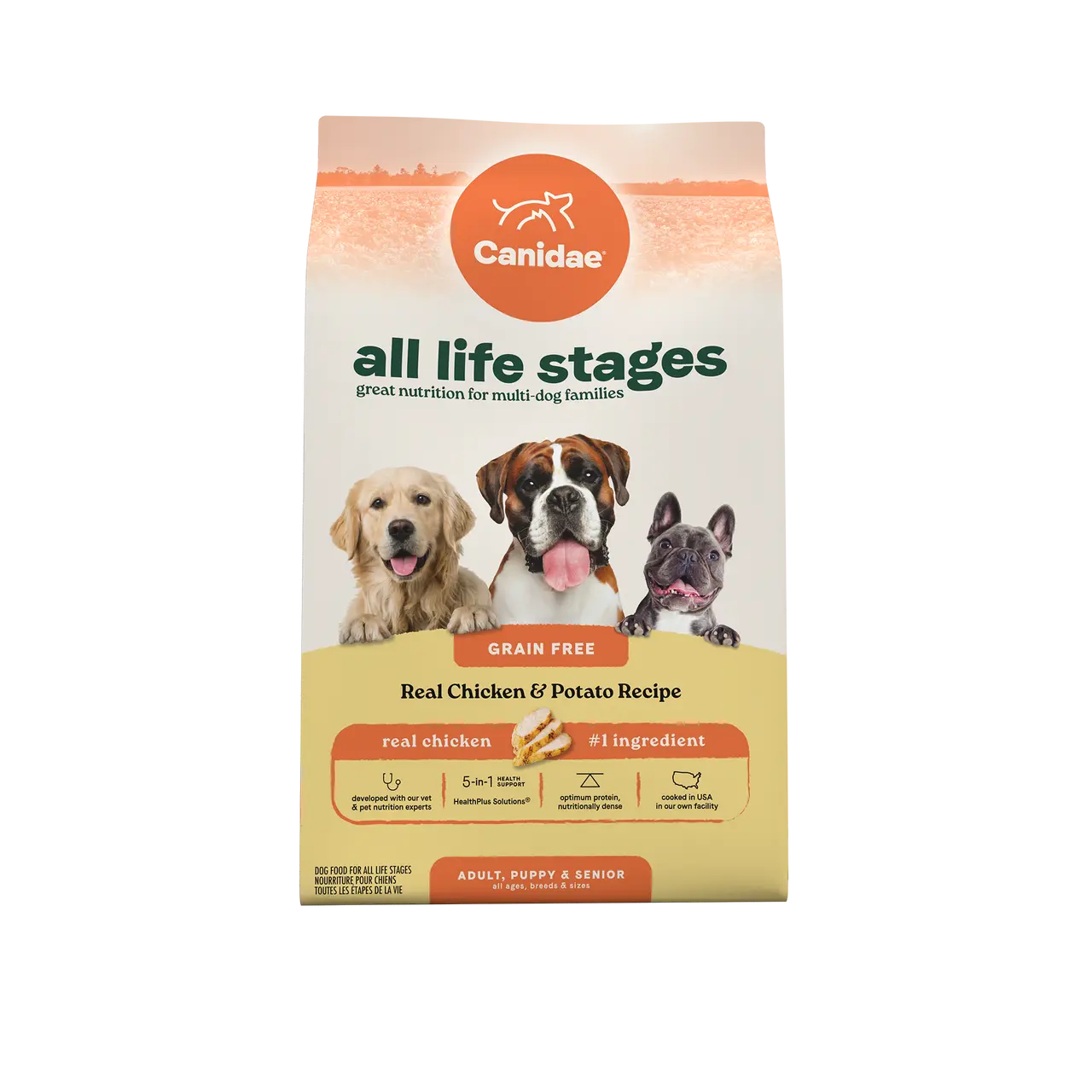 Canidae Premium Dry Dog Food: Real Chicken & Potato Recipe for All Life Stages