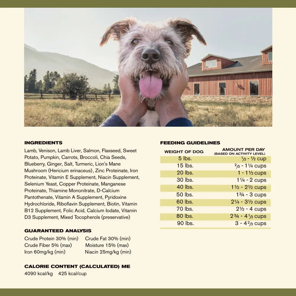 Badlands Ranch Grain - Free Air - Dried Lamb & Venison Superfood Dog Food
