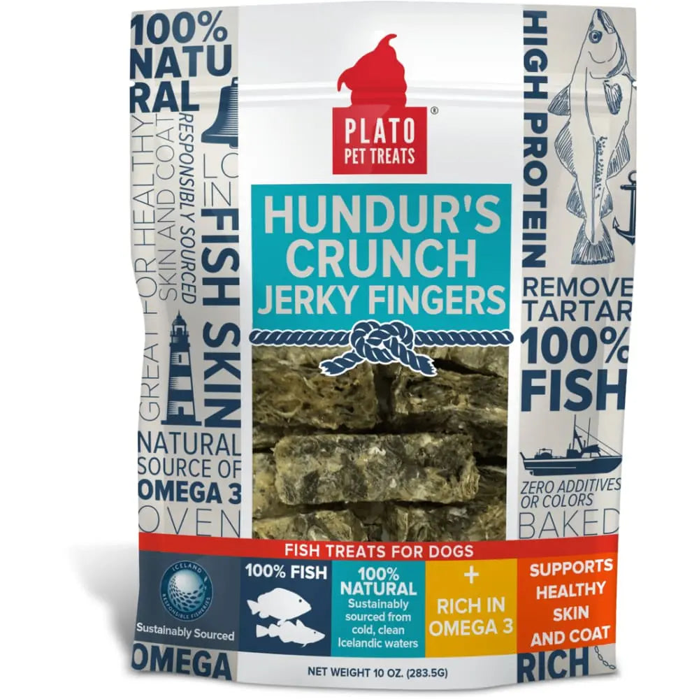 Plato Hundur's Omega - Rich Crunchy Fish Skin Jerky Fingers