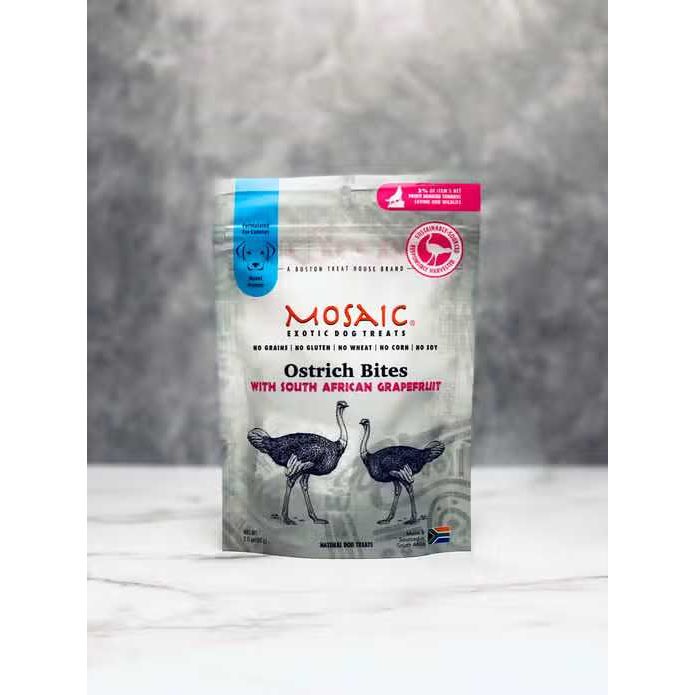 Mosaic Grapefruit - Infused South African Ostrich Bites for Dogs