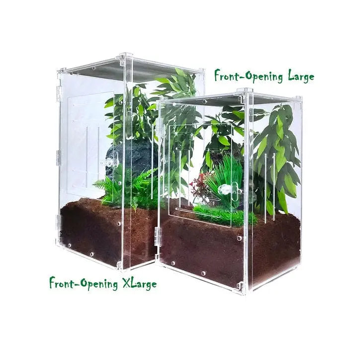 Extra Large Acrylic Front-Opening Reptile Enclosure Terrarium Cage for Gecko Breeding