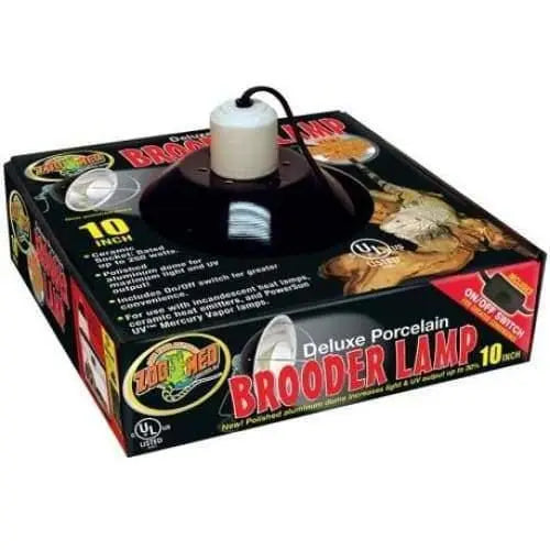 Zoo Med Black Deluxe Porcelain Clamp Lamp Fixture in Multiple Sizes