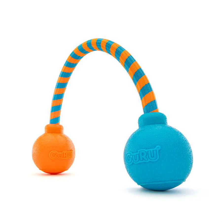 GURU Durable Squeaking Rope Dog Toy for Endless Fun