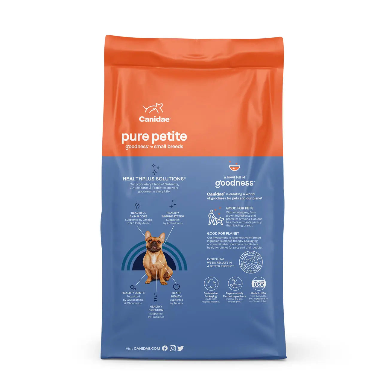 CANIDAE PURE Small Breed Adult Chicken Freeze - Dried Dog Food, 4 lb