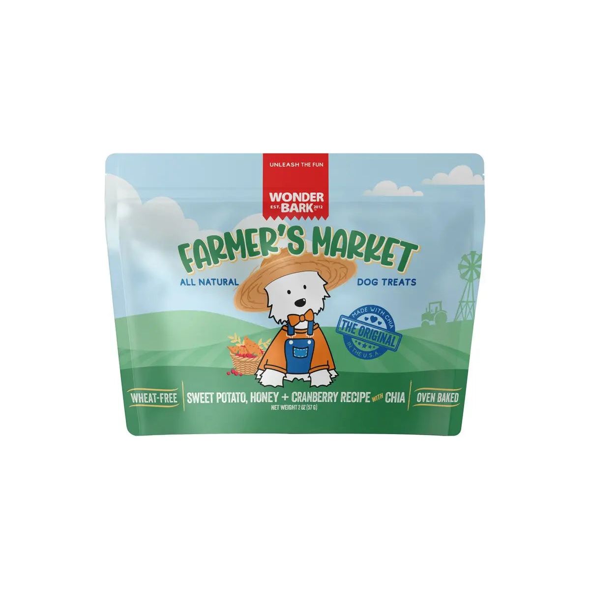 Wonder Bark Farmer's Market Wonder Bites Crunchy Dog Treats - 2 Ounce Package