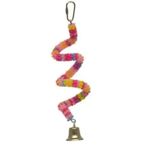 A&E Cage Company Happy Beaks Small-Sized Plastic Boing Toy for Birds - Ideal for Small Birds and a Millet/Treat Holder