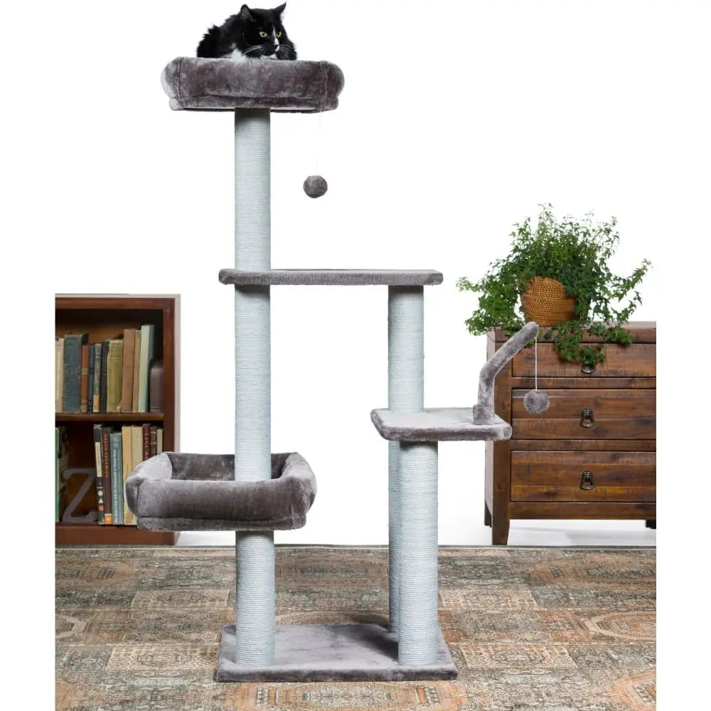 Prevue Pet Products Luxury Kitty Power Paws The Ritz Indoor Cat Tree for Kittens and Cats