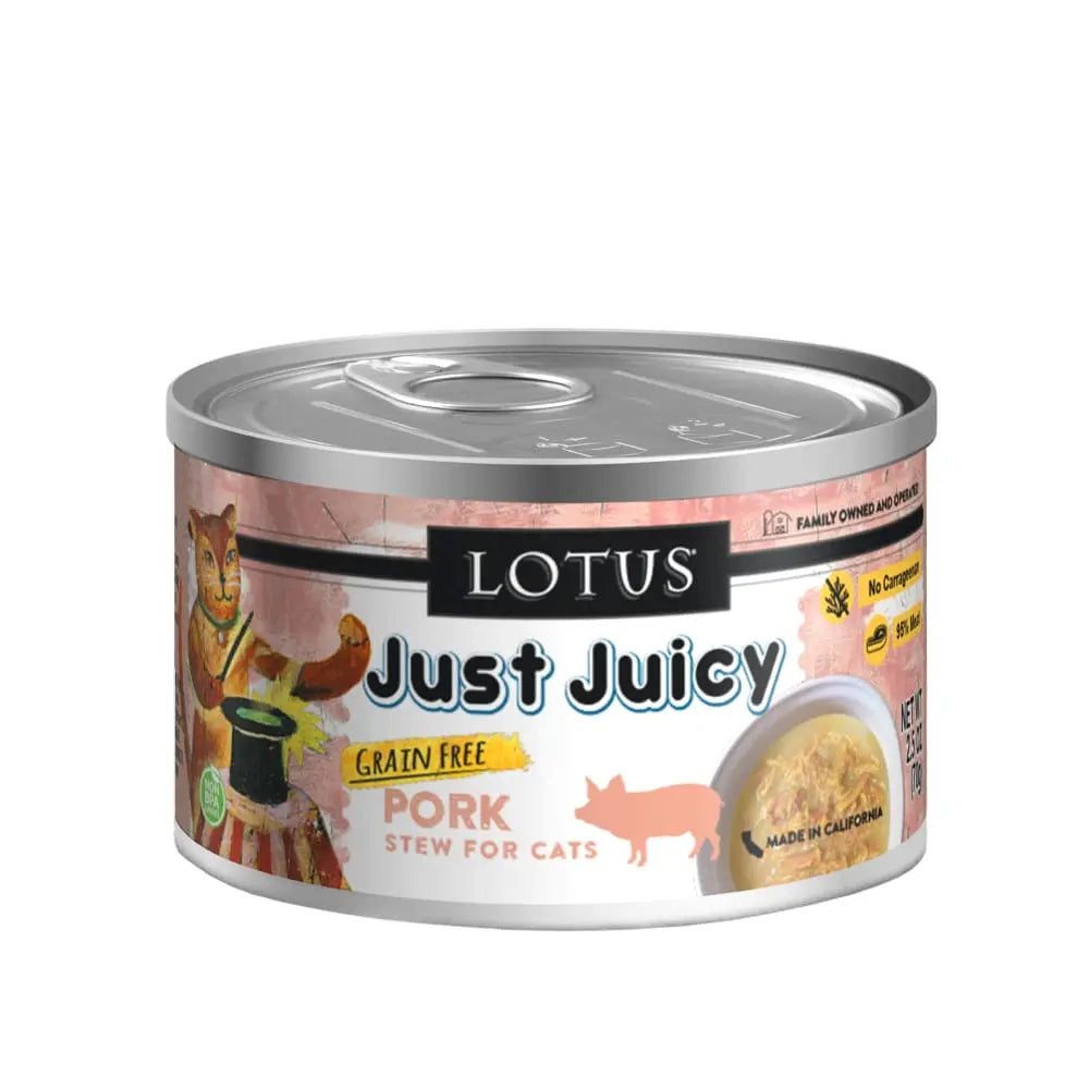 Grain-Free Canned Lotus Just Juicy Pork Stew Cat Food