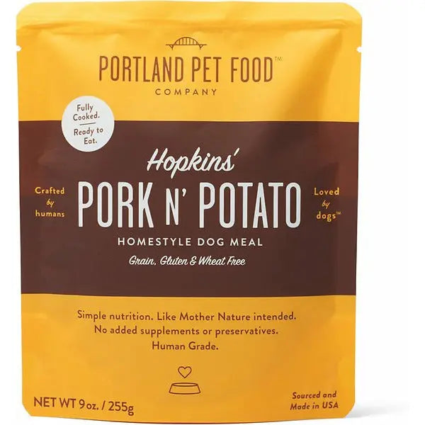 Portland Pet Food Co. Hopkins' 8/9oz Natural Pork & Potato Homestyle Wet Dog Food Topper