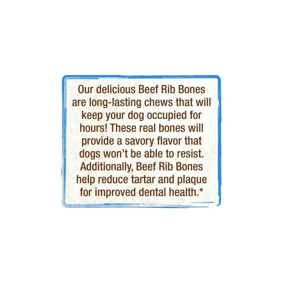 Cadet Natural Farm - Raised Beef Rib Bones Dog Chews with Savory Flavor