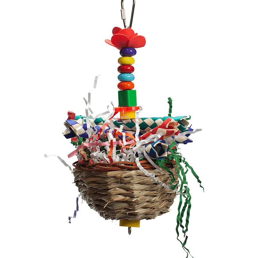 A & E Cages Delightful Happy Beaks Love Nest Bird Toy - An Ideal Entertainment Item for Birds