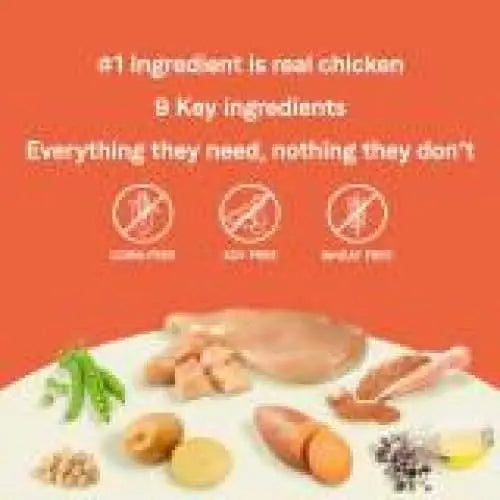 CANIDAE PURE High - Quality Grain - Free Dry Dog Food Recipe for Senior Dogs with Real Chicken, Sweet Potato & Garbanzo Beans