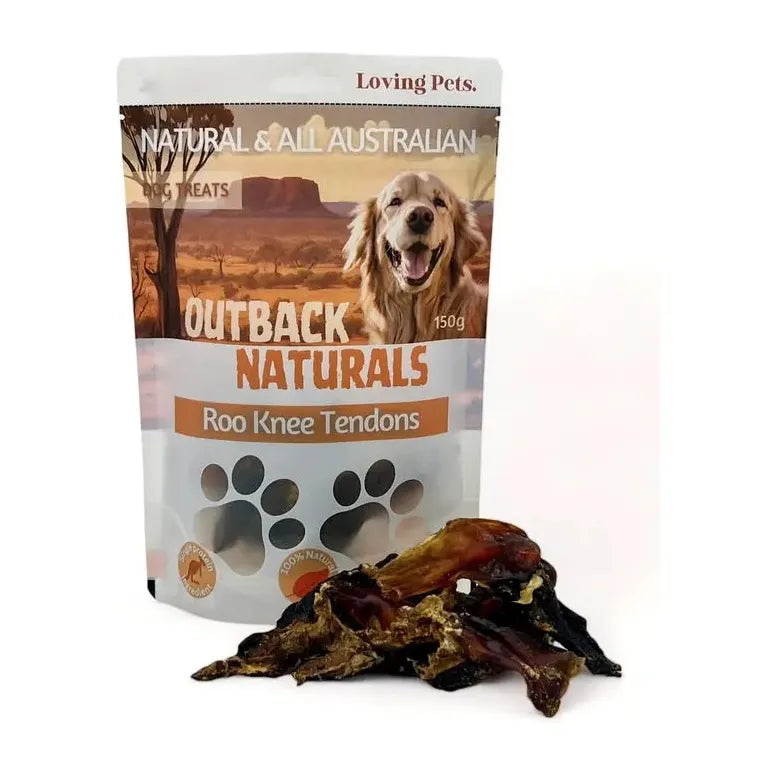 Delicious and Nutritious Loving Pets Australia Kangaroo Knee Tendons Dog Chew Treats, 5.29 oz