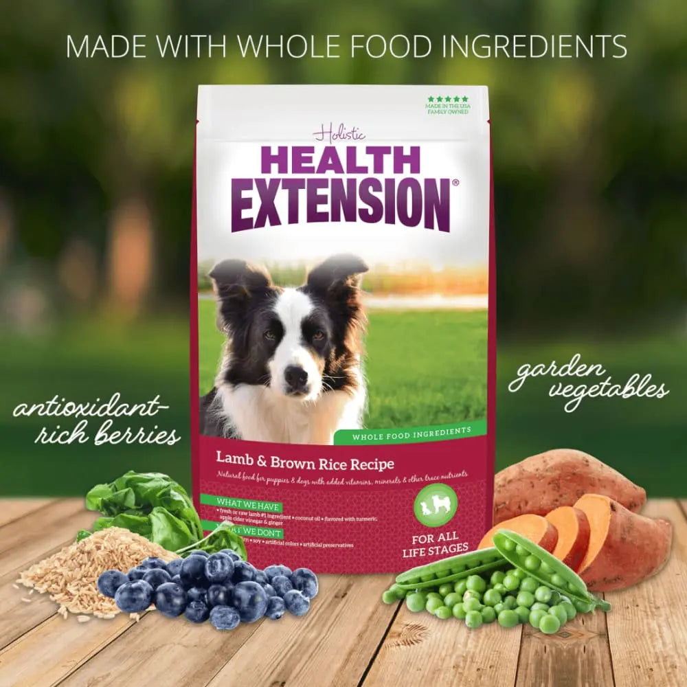 Healthy Extension Free - Range Lamb & Brown Rice Complete Dry Dog Food