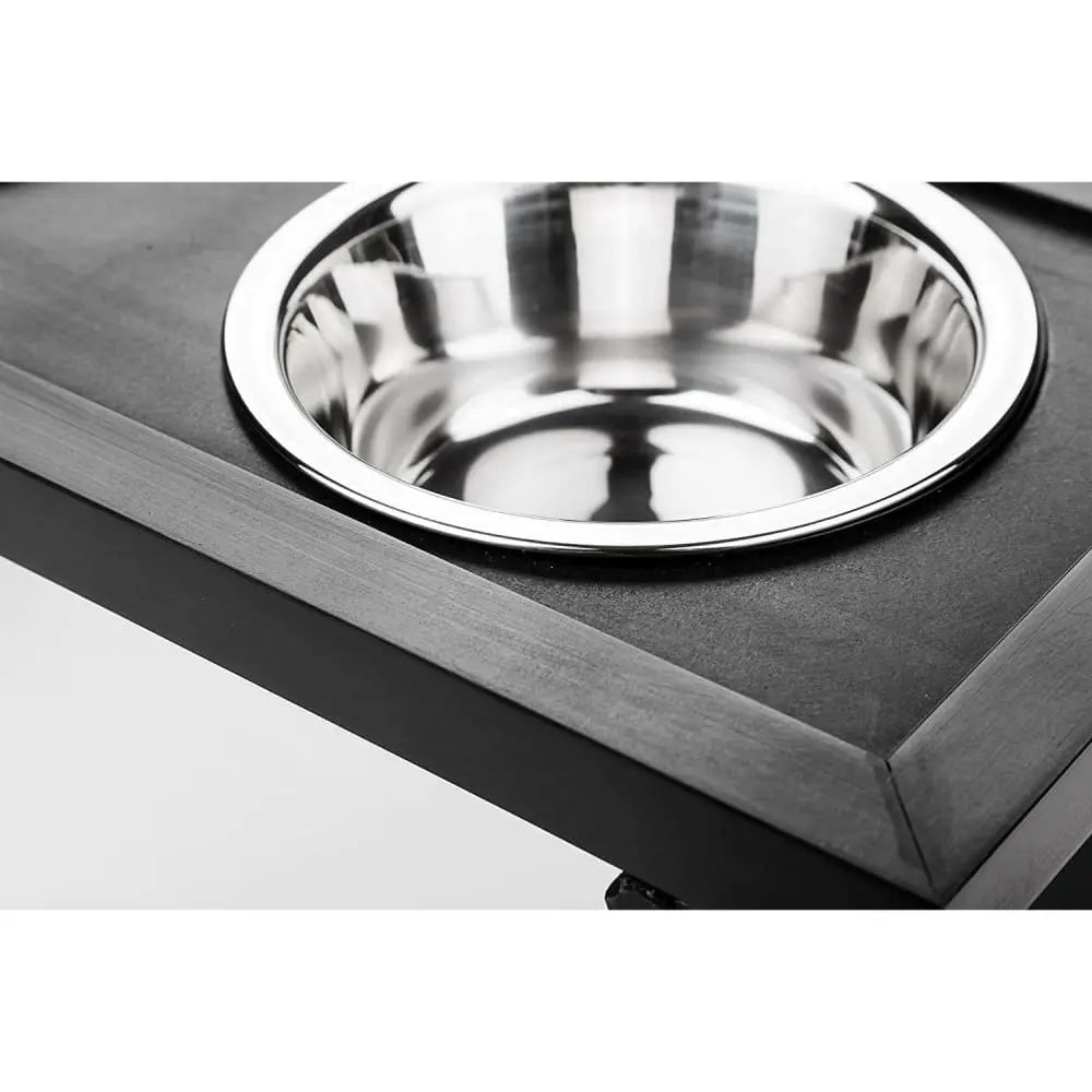 Adjustable Double Diner Cat and Dog Bowl for Home with Height - Adjustable Feature