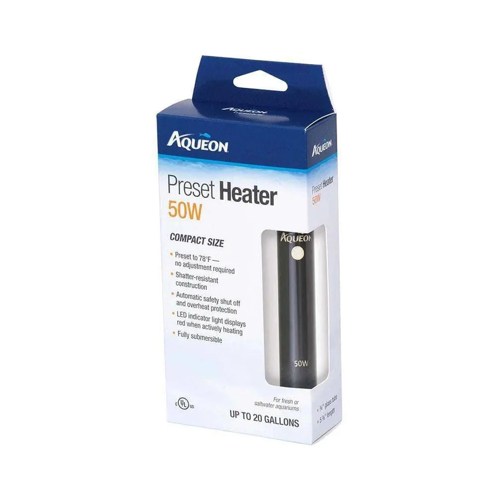 Aqueon Fully Submersible Preset Aquarium Heater with Auto Shut - off