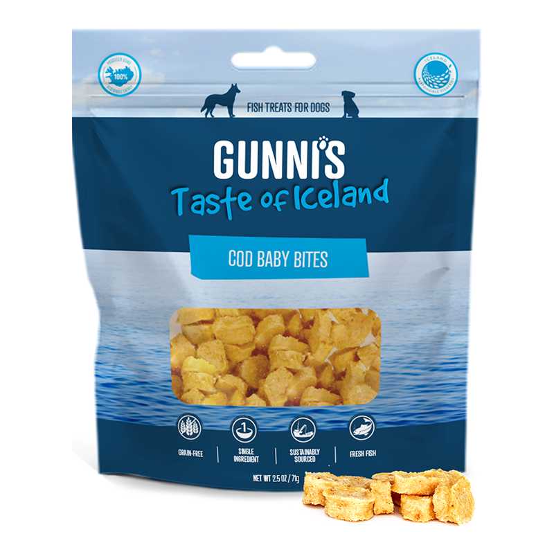 Gunni's Nutrient - Packed Omega - Rich Cod Bites for Dog Treats