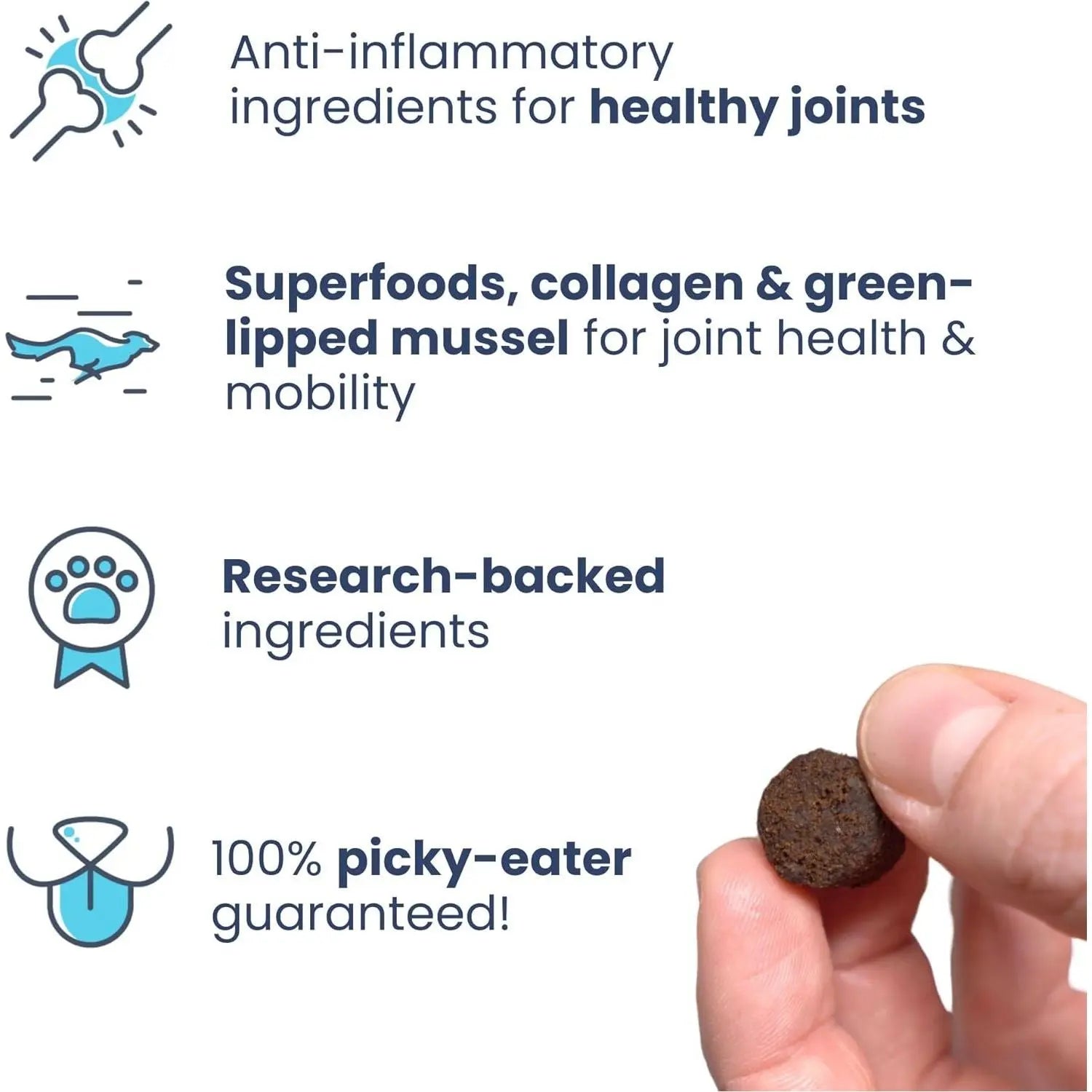 Healthybud Premium Beef-flavored Joint Booster Soft Dog Treats Specially Designed for Senior Dogs