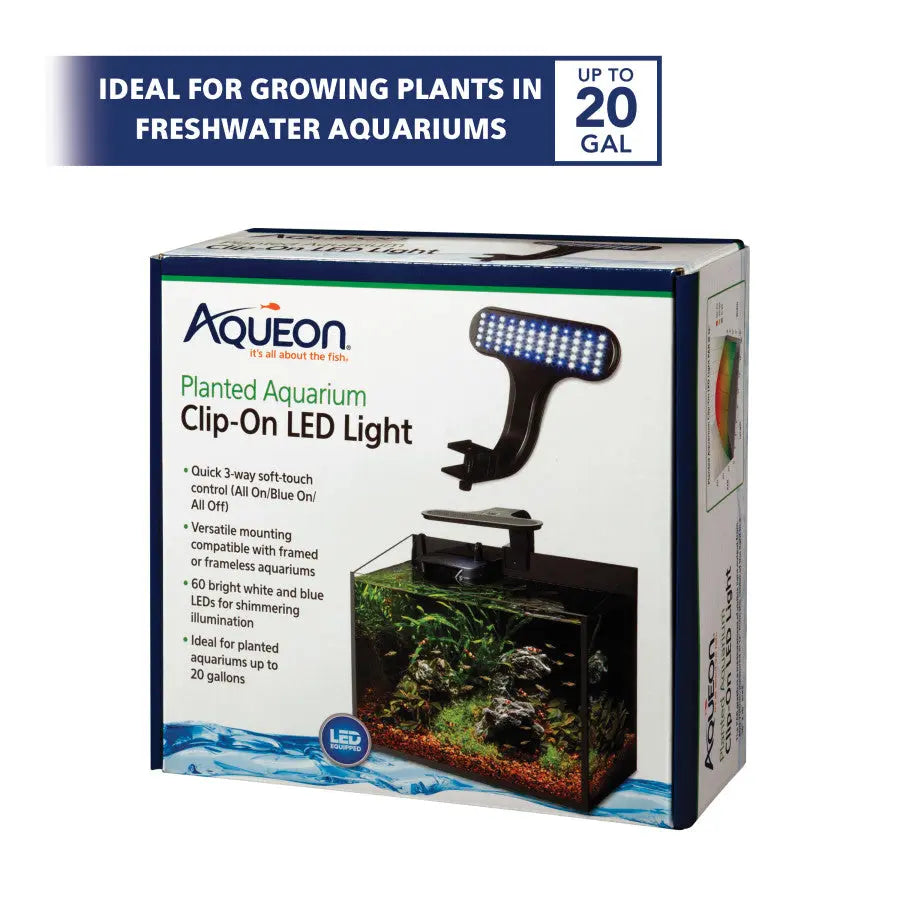 Aqueon® 8 X 7 X 4.75 Inch Clip-on LED Light for Planted Aquariums