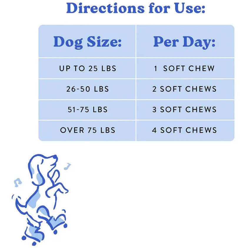 Bocce's Bakery 60-Count Hip & Joint Soft Chew Supplements for Dogs
