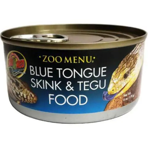 Zoo Med Premium Canned Food for Blue Tongue Skinks and Tegus - Ideal Diet for Large Carnivorous Lizards