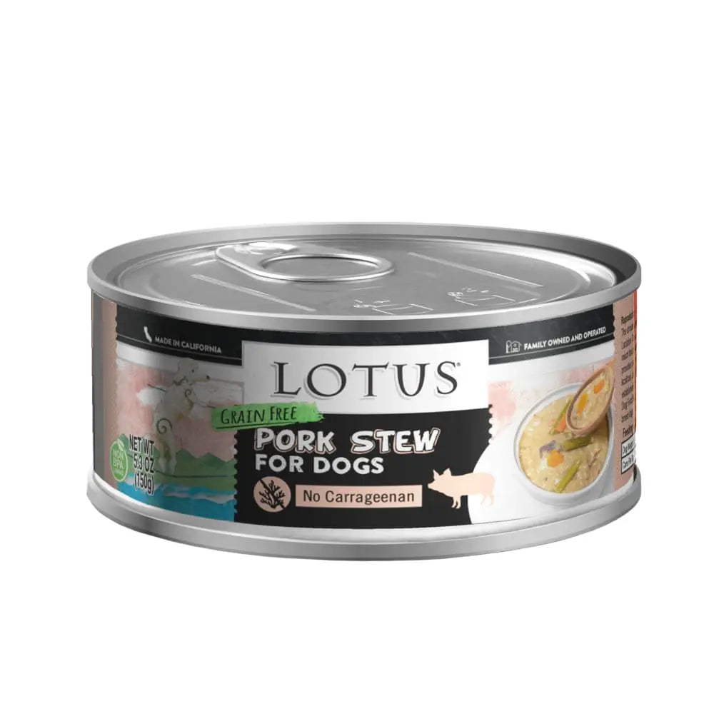 Grain-Free Canned Lotus-Style Pork Stew Dog Food for Canine Consumption