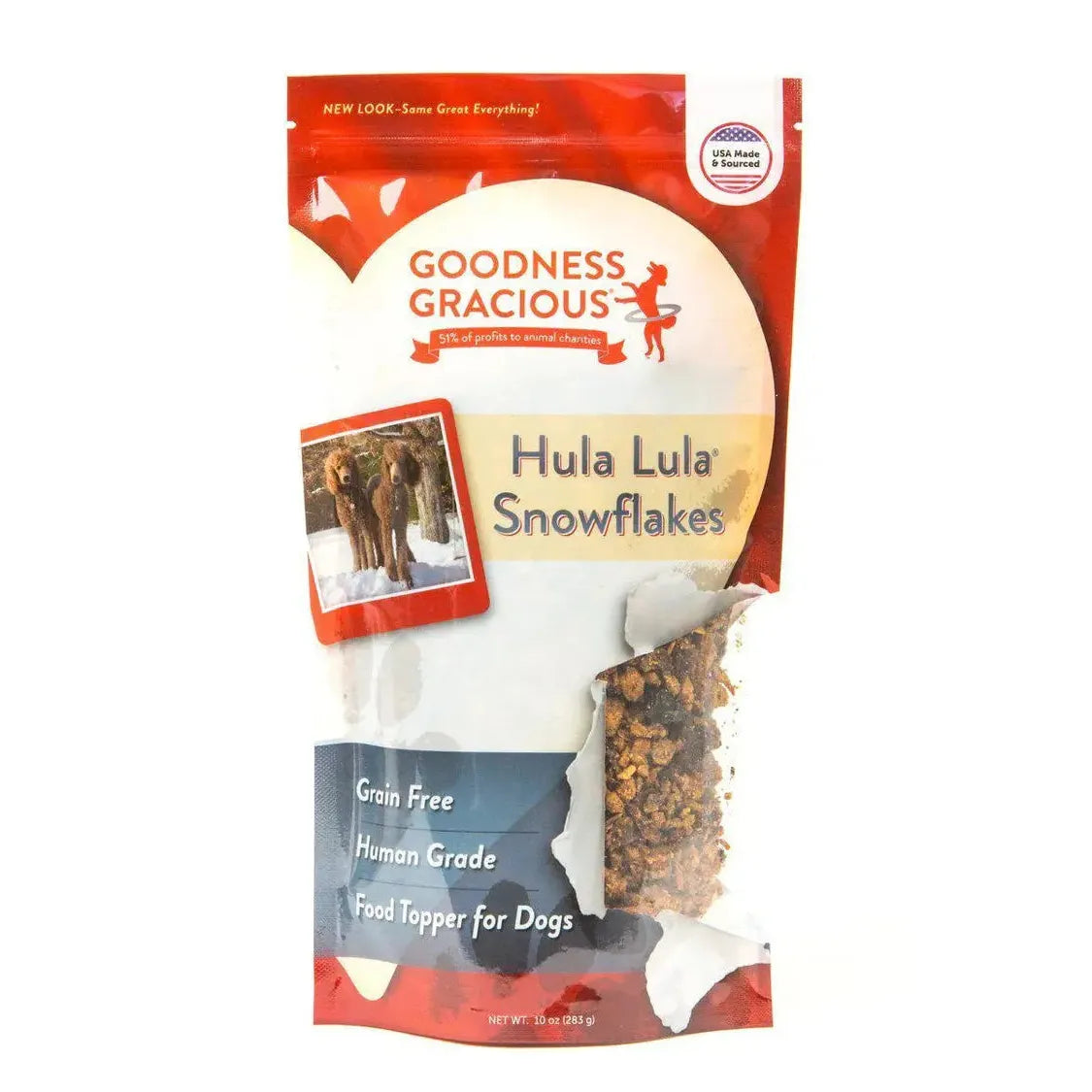 Premium Goodness Gracious Hula Lula Snowflakes All - Natural Food Topper Treats for Dogs