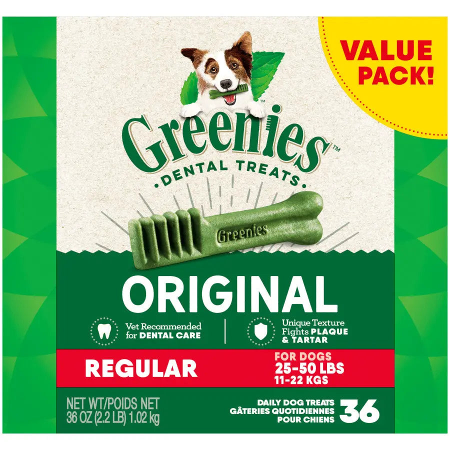 GREENIES Original Natural Dental Chews for Dogs: Oral Health Treats