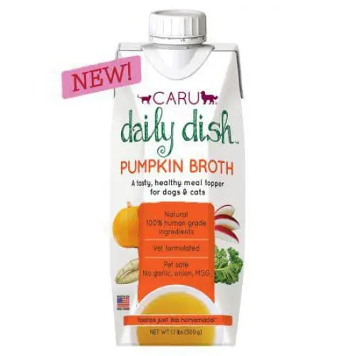 Caru Daily Dish Gourmet Pumpkin Broth for Canine and Feline Pets